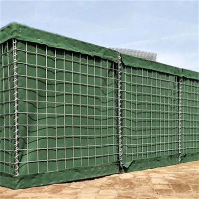 Zeytin Yeşili Gabion Askeri Kum Duvar Hesco Bariyer PVC Kaplı 300g/M2